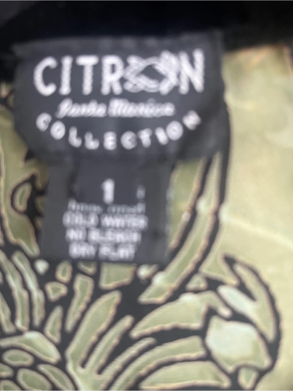 VTG Citron Santa Monica Silk Blend Devore Velvet Burnout Duster Skirt Set